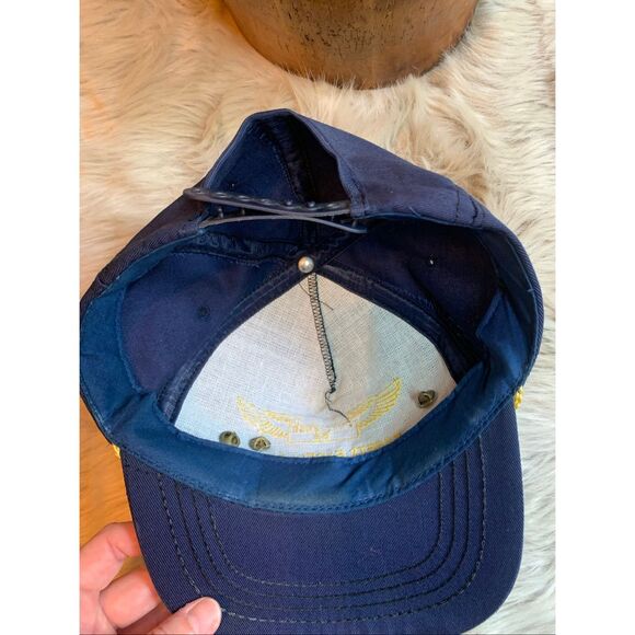 Vintage 1989 Safety Excellence Navy Blue Hat Cap - Picture 6 of 6